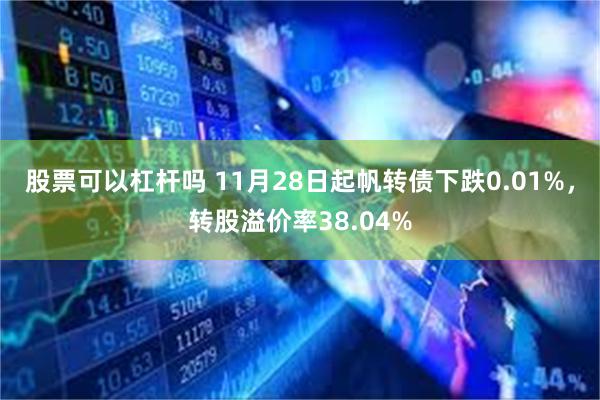 股票可以杠杆吗 11月28日起帆转债下跌0.01%，转股溢价率38.04%