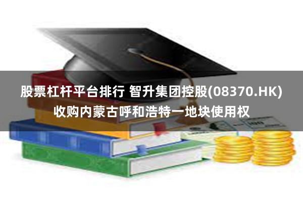 股票杠杆平台排行 智升集团控股(08370.HK)收购内蒙古呼和浩特一地块使用权