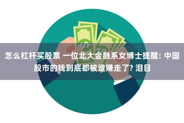 怎么杠杆买股票 一位北大金融系女博士提醒: 中国股市的钱到底都被谁赚走了? 泪目