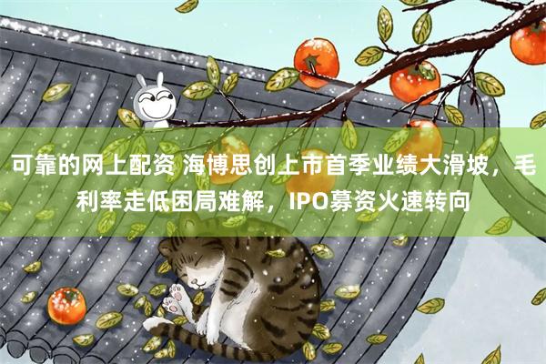可靠的网上配资 海博思创上市首季业绩大滑坡，毛利率走低困局难解，IPO募资火速转向