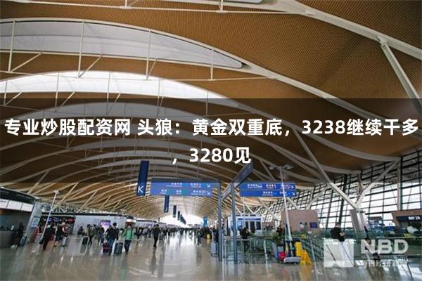 专业炒股配资网 头狼：黄金双重底，3238继续干多，3280见