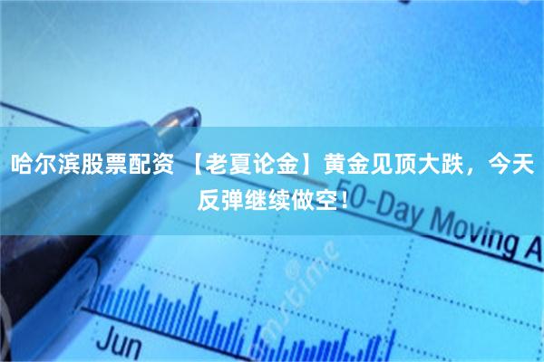 哈尔滨股票配资 【老夏论金】黄金见顶大跌，今天反弹继续做空！