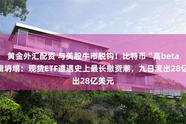 黄金外汇配资 与美股牛市脱钩！比特币“高beta”逻辑坍塌：现货ETF遭遇史上最长撤资潮，九日流出28亿美元