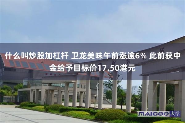 什么叫炒股加杠杆 卫龙美味午前涨逾6% 此前获中金给予目标价17.50港元