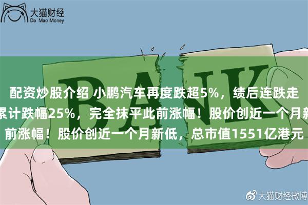 配资炒股介绍 小鹏汽车再度跌超5%，绩后连跌走出过山车行情，近7日累计跌幅25%，完全抹平此前涨幅！股价创近一个月新低，总市值1551亿港元