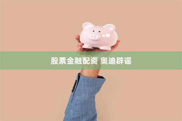 股票金融配资 奥迪辟谣