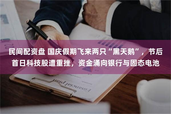民间配资盘 国庆假期飞来两只“黑天鹅”，节后首日科技股遭重挫，资金涌向银行与固态电池